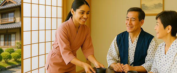 日本のおもてなし精神を学べる