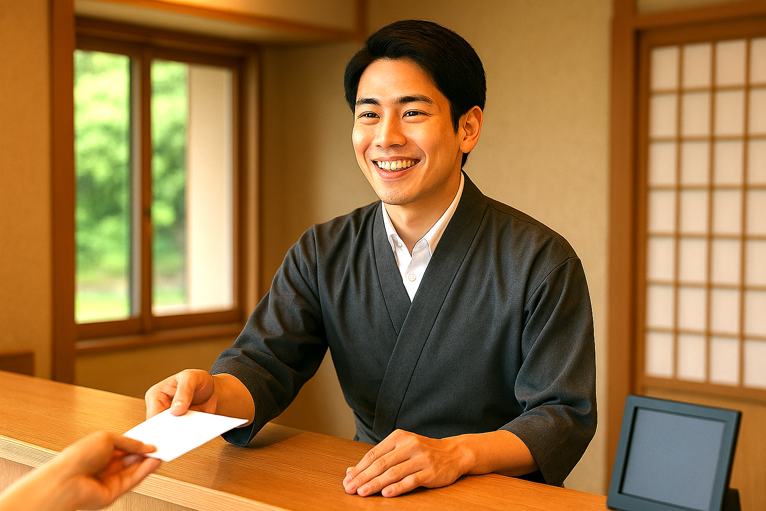 菅谷温泉　フロント